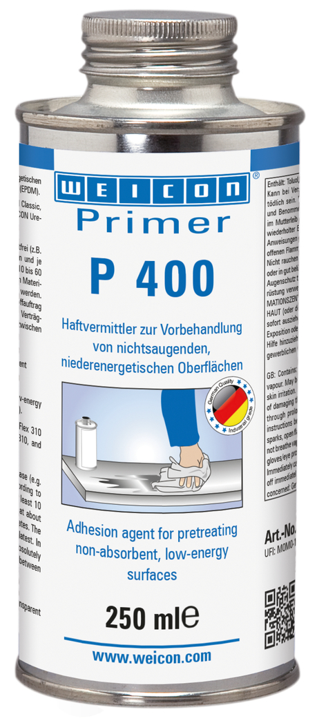WEICON Primer P 400 | prostriedok na zlepšenie priľnavosti pre nízkoenergetické plasty WEICON Primer P 400 | prostriedok na zlepšenie priľnavosti pre nízkoenergetické plasty