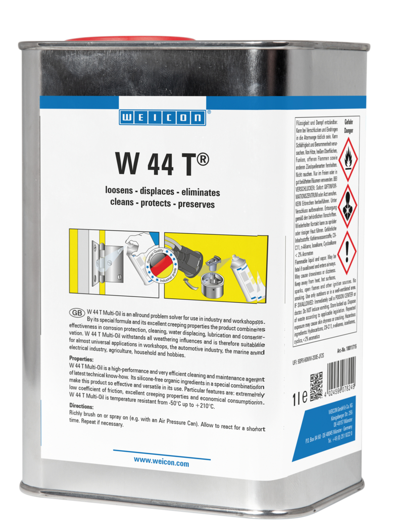 W 44 T® | mazací a multifunkčný olej s 5-násobným účinkom W 44 T® | mazací a multifunkčný olej s 5-násobným účinkom