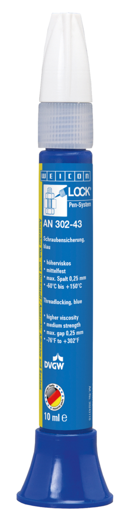 WEICONLOCK® AN 302-43 zaistenie skrutiek | stredná pevnosť, vyššia viskozita, schválené na pitnú vodu