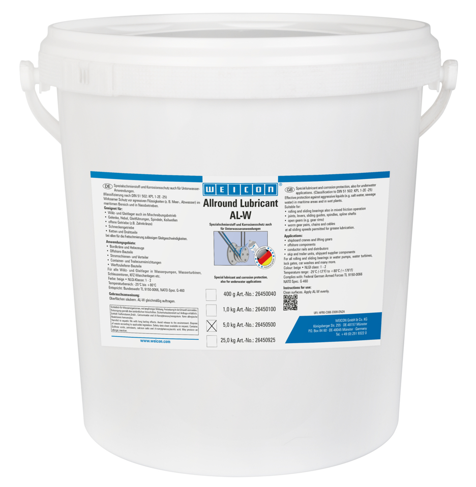AL-W vysoko výkonné mazivo | špeciálne mazivo aj pod vodou AL-W vysoko výkonné mazivo | špeciálne mazivo aj pod vodou