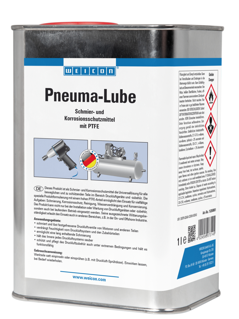 Pneuma-Lube | mazivo s PTFE pre náradie na stlačený vzduch
