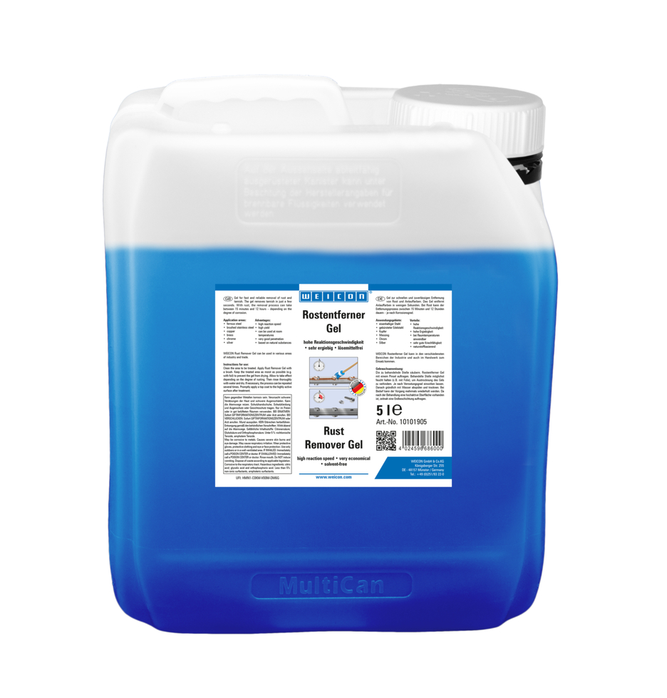 WEICON Gél na odstraňovanie hrdze | rýchle a spoľahlivé odstraňovanie hrdze a farieb zo žíhania
