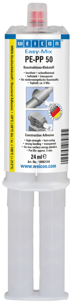 Easy-Mix PE-PP 50 | lepidlo na plasty, na báze metylakrylátu pre špeciálne plasty