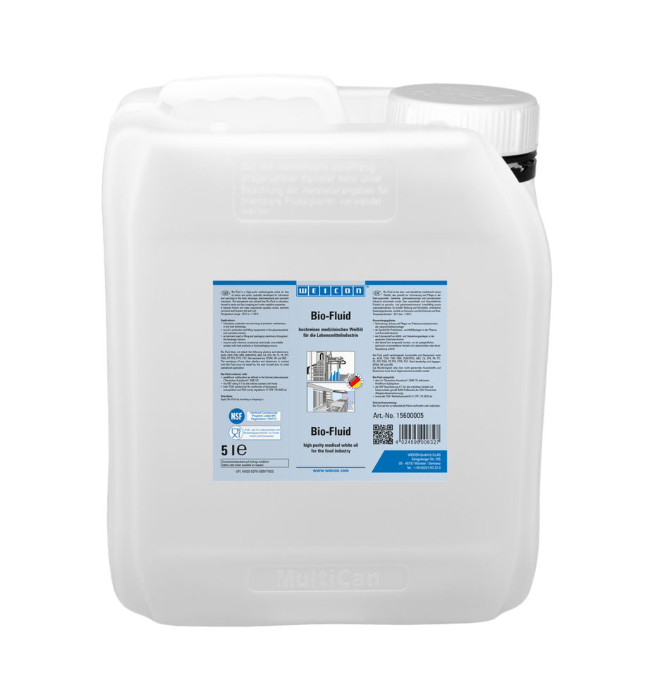 Bio-Fluid | mazací a ošetrujúci olej pre potravinársky sektor NSF H1 Bio-Fluid | mazací a ošetrujúci olej pre potravinársky sektor NSF H1