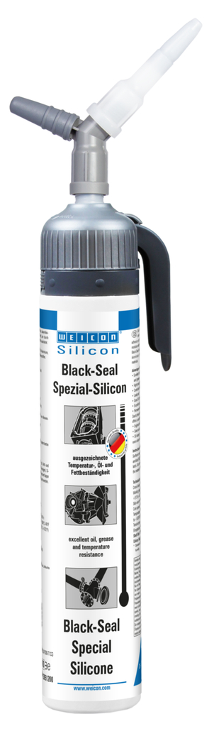Black-Seal špeciálny silikón | trvalo elastický tmel pre oblasti odolné proti olejom alebo mastnote