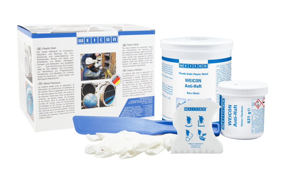 WEICON Anti-Stick | Striekací systém epoxidovej živice na ochranu proti opotrebovaniu s antiadhéznymi vlastnosťami