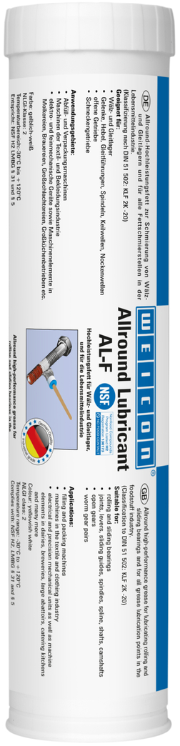 AL-F vysoko výkonné mazivo | viacúčelový tuk vhodný pre potraviny