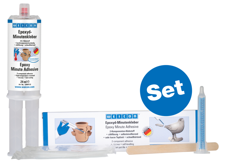Epoxidové-minútové lepidlo | Univerzálne použiteľné epoxidové lepidlo odolné voči vysokým teplotám