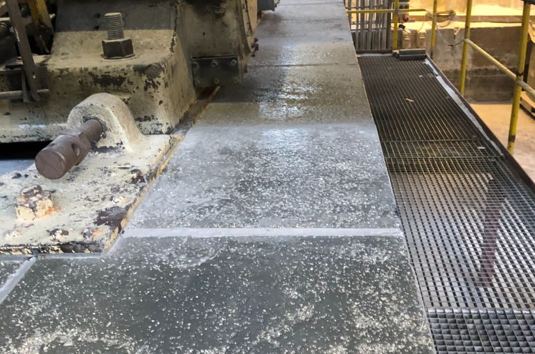 Opravená podlahová doska