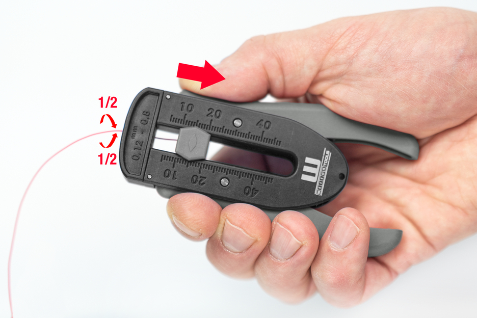 ESD Precision Wire Stripper S | für elektrostatisch geschützte Bereiche von 0,12 - 0,8 mm  (36-20 AWG)