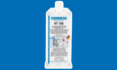 Epoxidové lepidlo na modrom pozadí