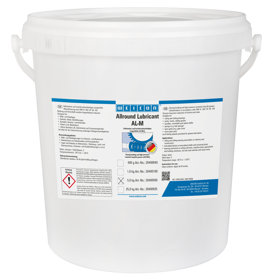 AL-M vysoko výkonné mazivo | dlhodobé mazivo s MoS2