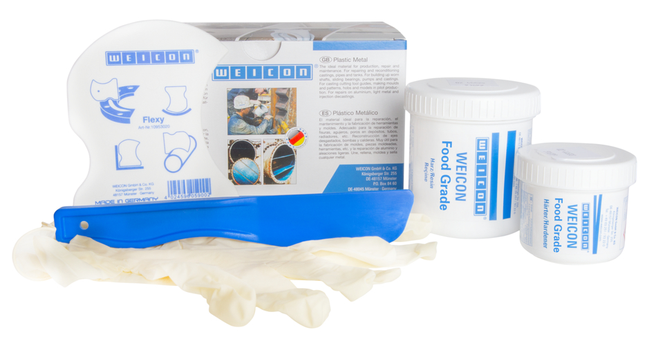 WEICON Food Grade | keramikou plnený systém epoxidovej živice systém na povrchovú úpravu, schválený pre potraviny