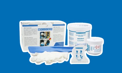 Epoxidový systém na modrom pozadí