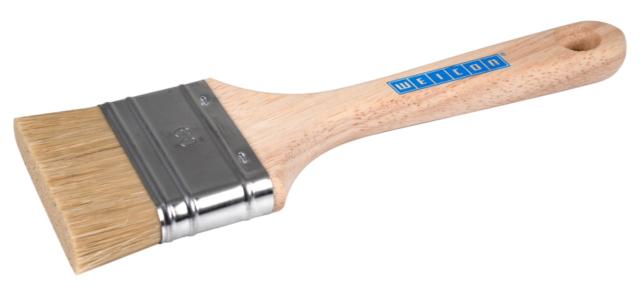 Štetec 60, krátky, plochý, Plastické-kovy | štetec s krátkymi štetinami na husté nátery