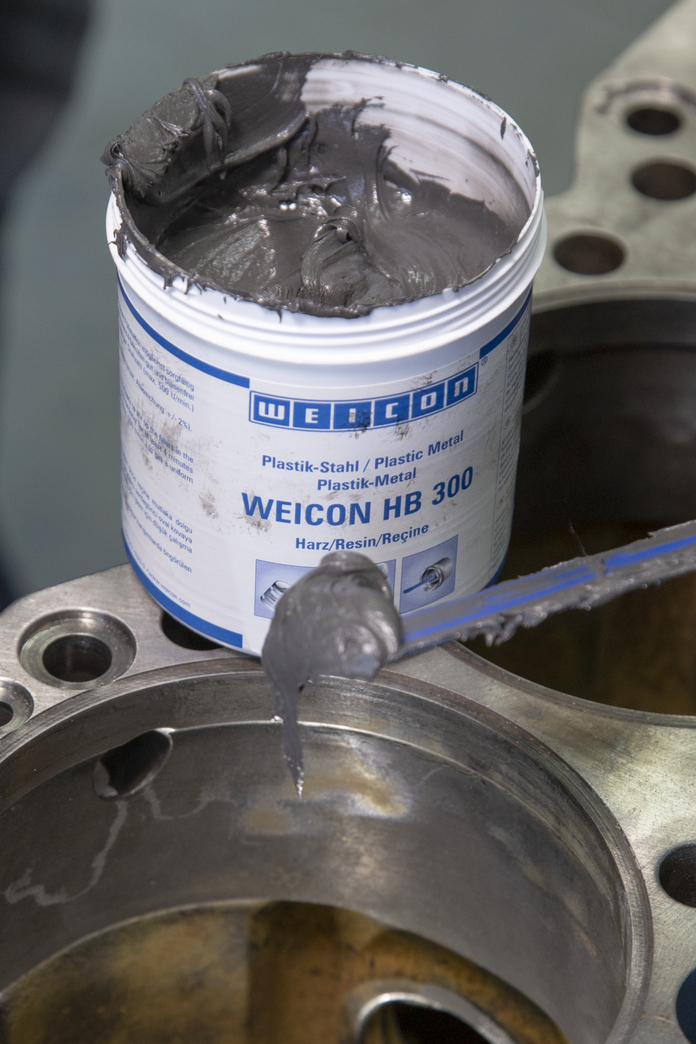 WEICON HB 300 | systém epoxidovej živice, vysokoteplotný, plnený oceľou na opravy a tvarovanie