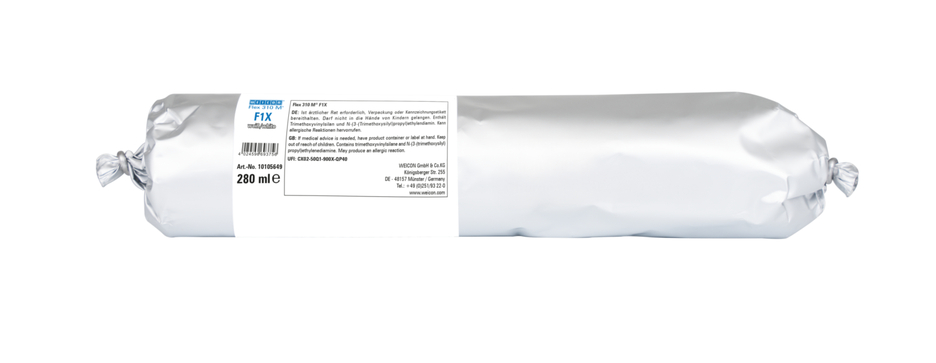 WEICON Green Tube Flex 310 M F1X | Lepidlo a tmel na báze MS-polymérov s veľmi vysokou počiatočnou priľnavosťou, odolné proti teplotám do 180 °C