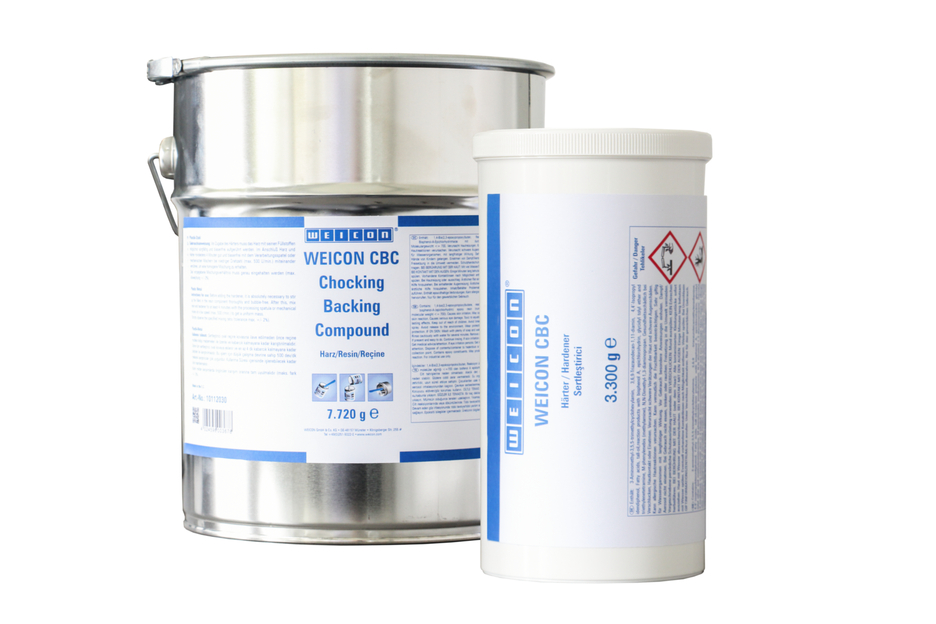WEICON CBC | systém epoxidovej živice plnený hliníkom na zalievanie a vyrovnávanie medzier, certifikovaný ABS