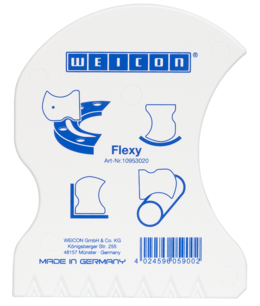 Kontúrová špachtľa Flexy | špeciálne tvarovaná špachtľa pre cielené obloženie kontúr