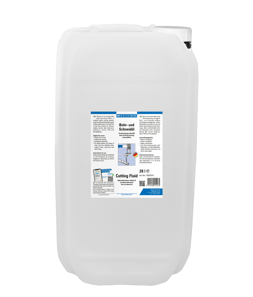 WEICON Vŕtací a rezný olej | Vysoko výkonný rezný olej