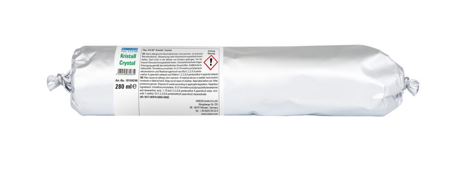 Flex 310 M® Crystal | elastické lepidlo na báze MS-polyméru v tlakovom balení pre prácu bez únavy