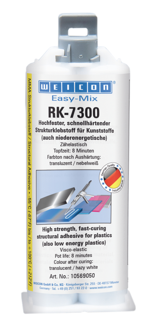 Easy-Mix RK-7300 | akrylátové konštrukčné lepidlo na nízkoenergetické plasty