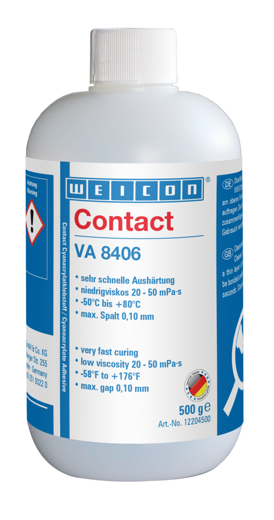 VA 8406 kyanakrylátové lepidlo | Sekundenkleber für schnelle Fixierungen und Verklebungen