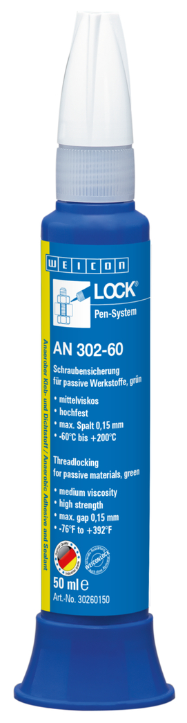 WEICONLOCK® AN 302-60 zaistenie skrutiek | pre pasívne materiály, vysoká pevnosť WEICONLOCK® AN 302-60 zaistenie skrutiek | pre pasívne materiály, vysoká pevnosť