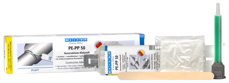 Easy-Mix PE-PP 50 | Lepidlo na plasty, na báze metylakrylátu pre špeciálne plasty