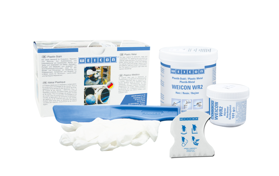 WEICON WR2 | systém epoxidovej živice plnený minerálmi na opravy a vyrovnávanie nerovností WEICON WR2 | systém epoxidovej živice plnený minerálmi na opravy a vyrovnávanie nerovností