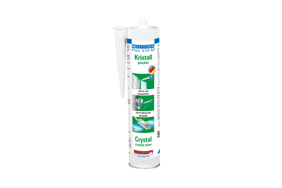 Flex 310 M® Crystal | elastické lepidlo na báze MS-polyméru v tlakovom balení pre prácu bez únavy