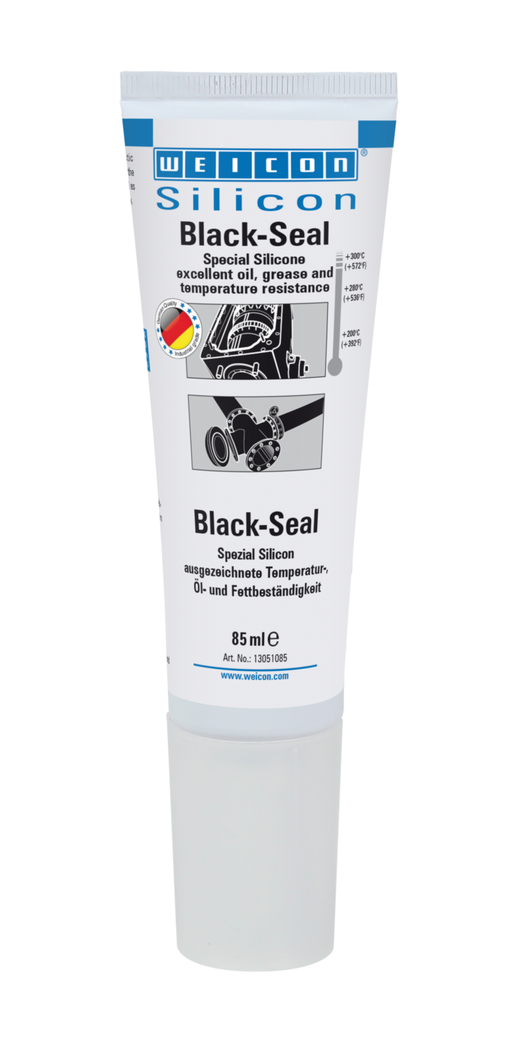 Black-Seal špeciálny silikón | trvalo elastický tmel pre oblasti odolné proti olejom alebo mastnote