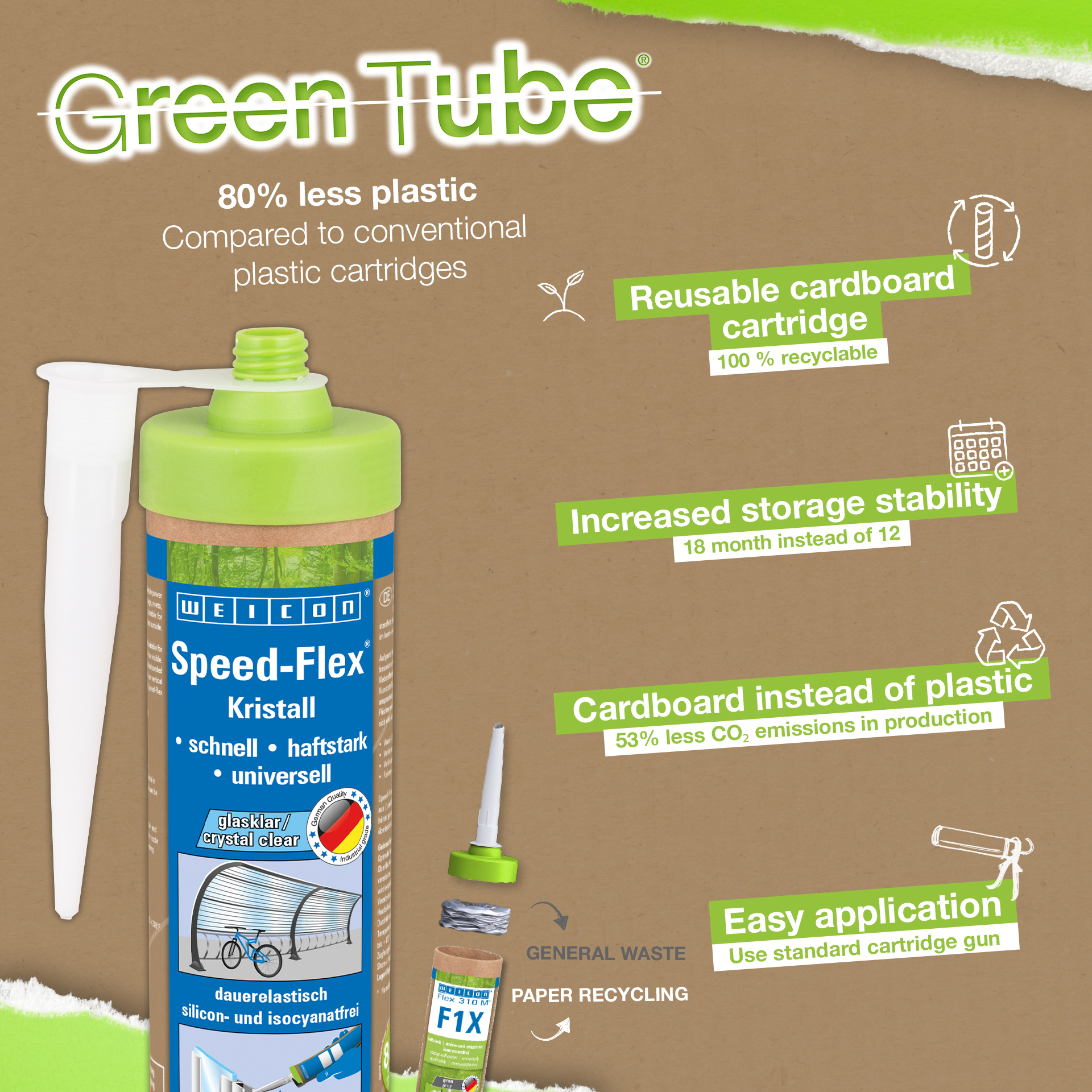 Speed-Flex® Crystal | lepidlo a tmel na kryštálovo čisté lepenie na báze MS polymérov