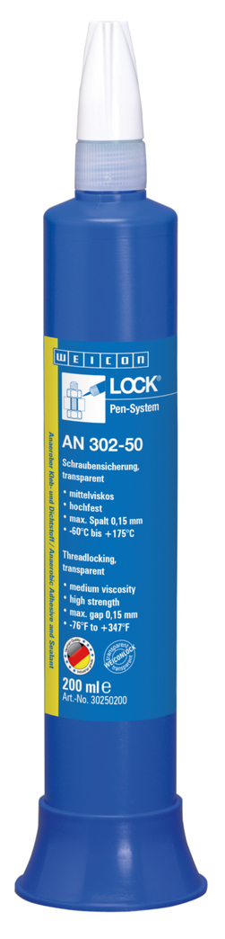 WEICONLOCK® AN 302-50 zaistenie skrutiek a čapov | vysoká pevnosť, stredná viskozita