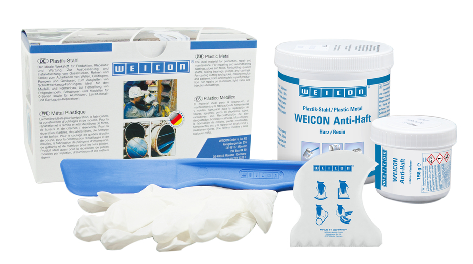 WEICON Anti-Stick | striekací systém epoxidovej živice na ochranu proti opotrebovaniu s antiadhéznymi vlastnosťami