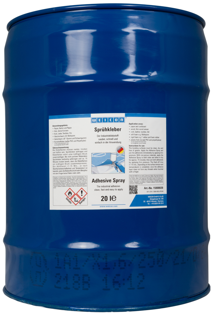 Sprühkleber Flüssigwirkstoff | kontaktné lepidlo pre pevné a trvalé spoje na spracovanie vo vhodnom striekacom systéme