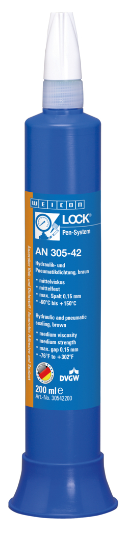 WEICONLOCK® AN 305-42 tesnenie hydraulických a pneumatických systémov | stredná pevnosť, so schválením DVGW