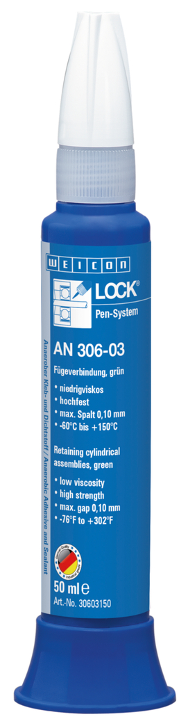 WEICONLOCK® AN 306-03 spájanie dielov | pre ložiská, hriadele a puzdrá, vysoká pevnosť, nízka viskozita