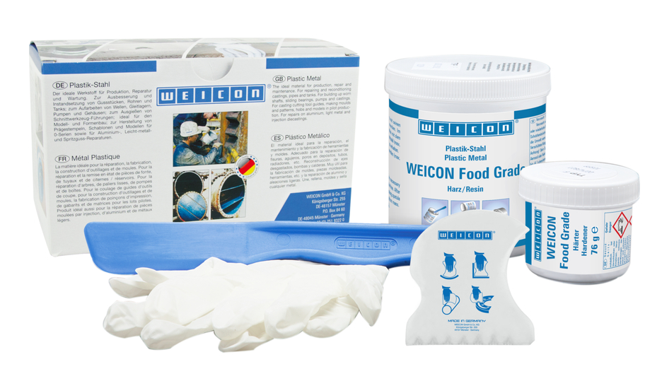 WEICON Food Grade | keramikou plnený systém epoxidovej živice systém na povrchovú úpravu, schválený pre potraviny